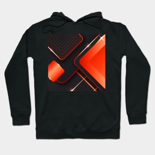 Abstract Art Orange Hoodie